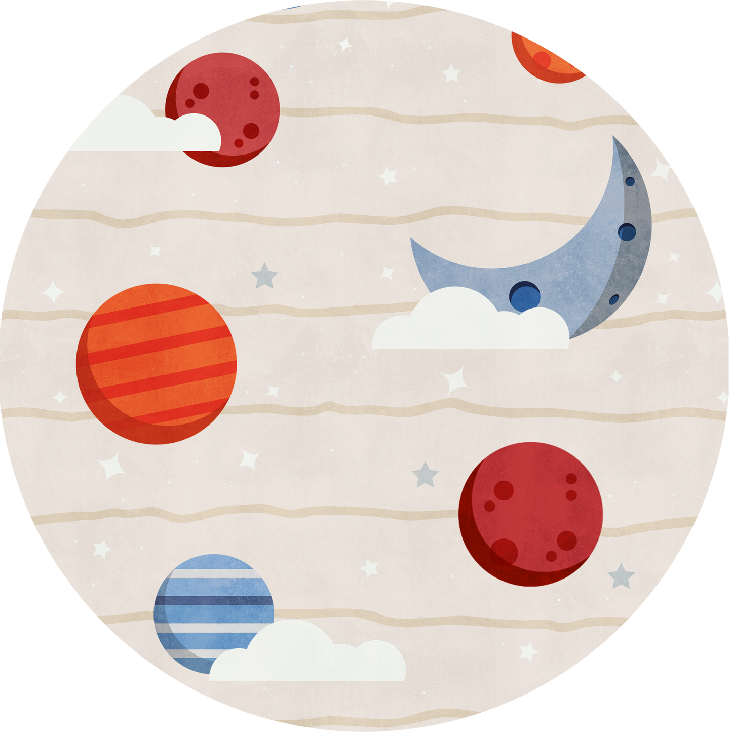 Beige Planets BabySwing