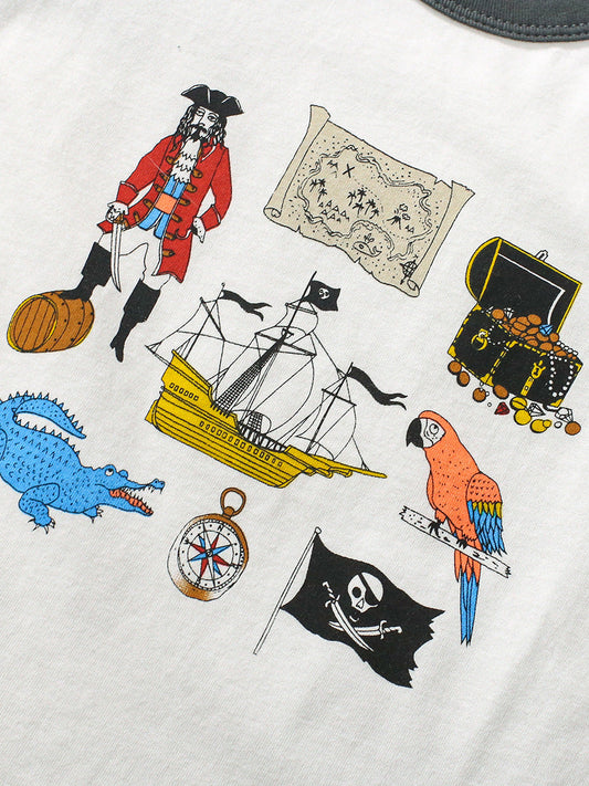 Camiseta unisex infantil con estampado de dibujos animados en estilo europeo y americano para verano